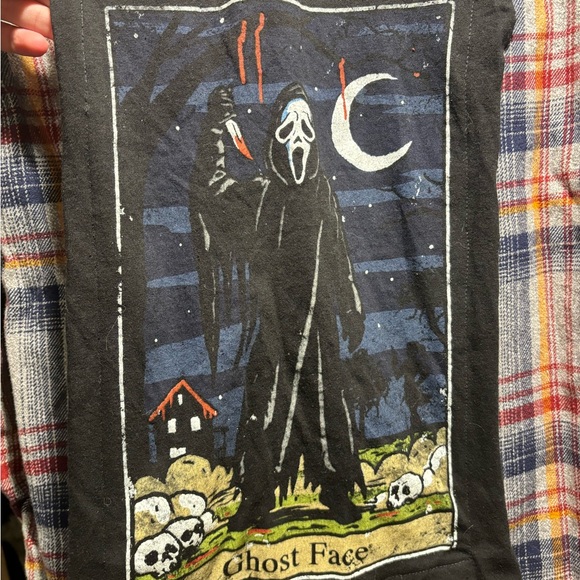 One of a kind ghost face flannel - Picture 2 of 5
